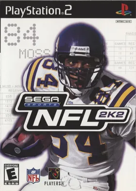 NFL 2K2 box cover front